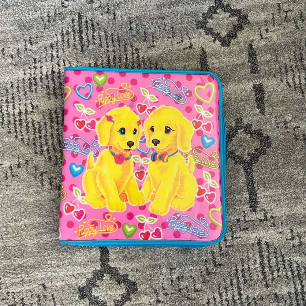Vintage Lisa Frank Puppy Love Binder.